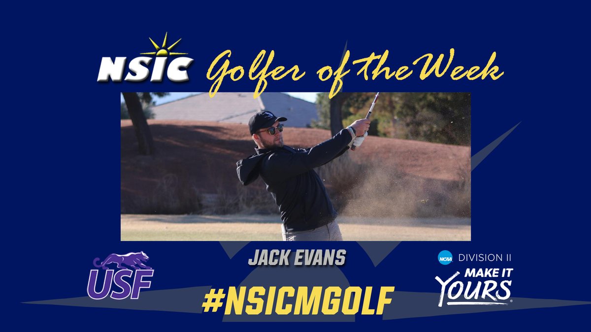 NorthernSunConf's tweet photo. #NSICMGolf Release No. 11
#NSICPOW
Jack Evans  - Sioux Falls

Full Release at: https://t.co/4cjBVDJdNN https://t.co/FYdLgpzO3N