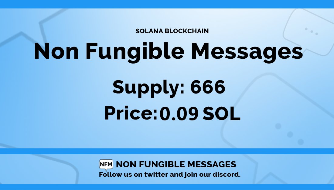 ♦ Non Fungible Messages ♦ tweet media