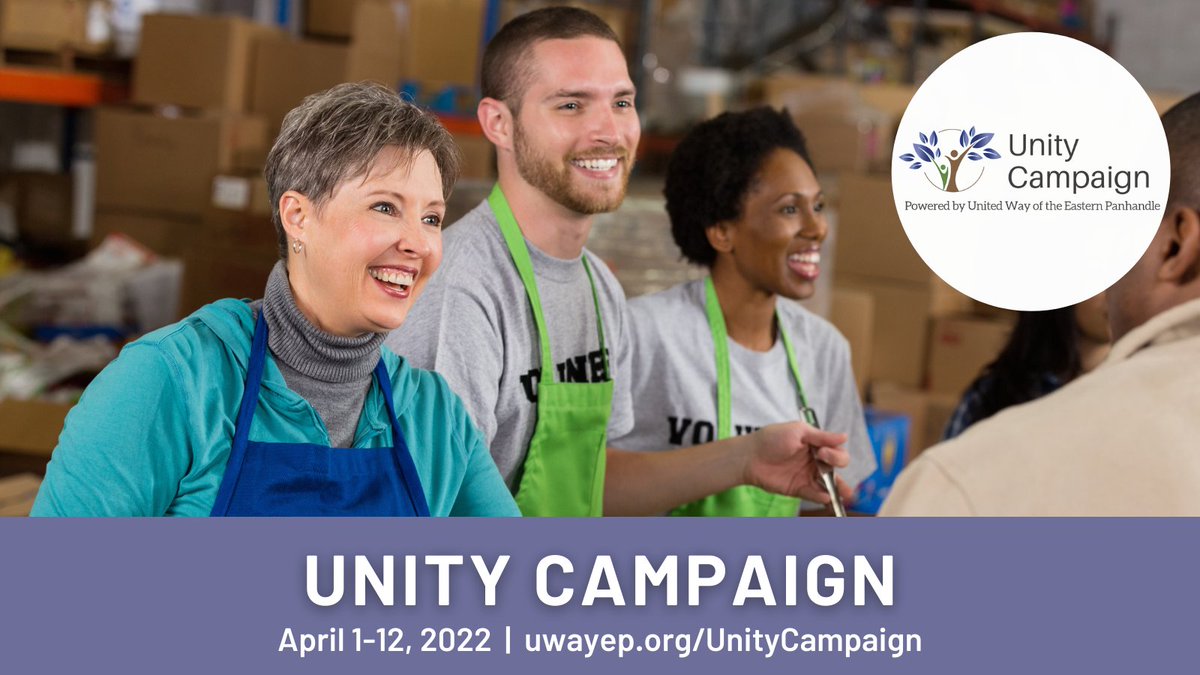 It's the final day of the Unity Campaign! Join the 37 nonprofits throughout the Eastern Panhandle that are uniting to raise funds for our neighbors in need. A portion of your gift will be matched by the sponsor. Text UNITY to 71777 or visit our website to give.