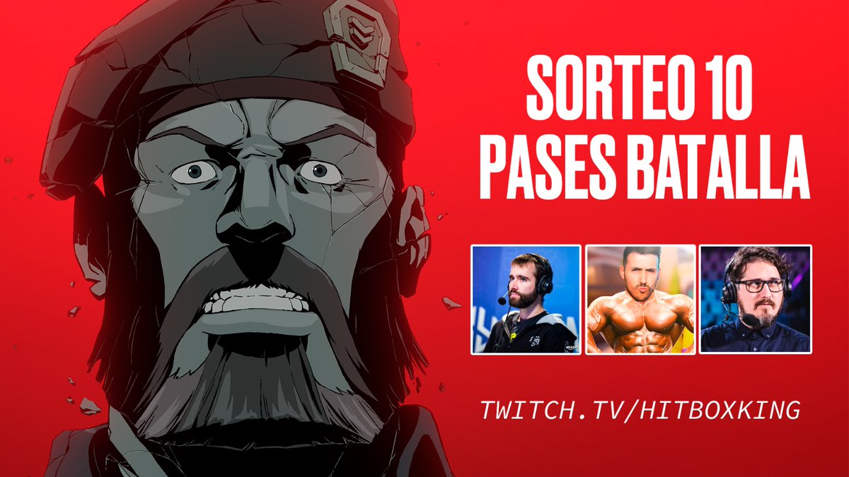 HITBOXKING's tweet image. 🎁SORTEO 10 PASES DE BATALLA🎁

!! SE ENTREGA HOY !!

👑REQUISITOS👑

➡️Sigue a @HITBOXKING @Lembo006 @Kam1esports 
👥MENCIONA 1 AMIGO
🔄RT a este tweet
🛑Se hará el reparto EN DIRECTO en 

TWITCH.TV/HITBOXKING