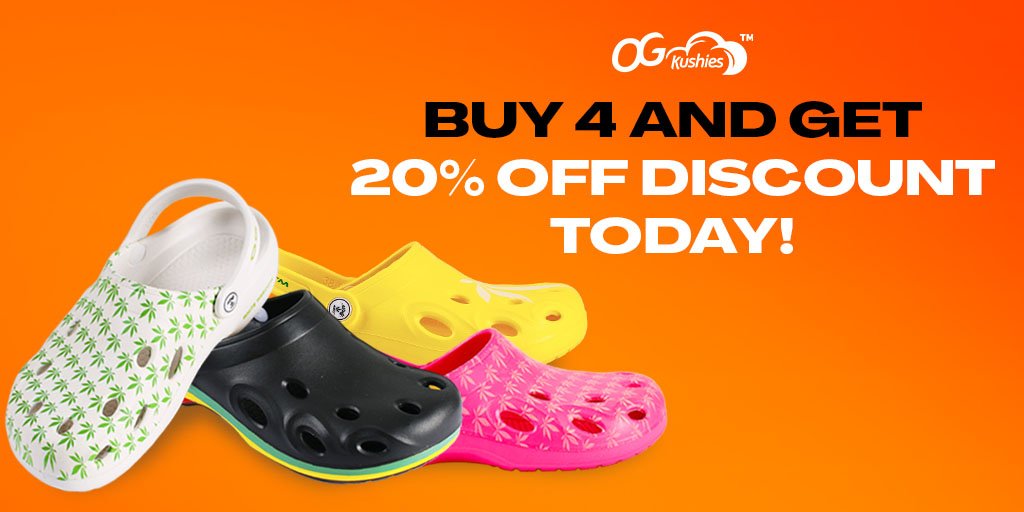 OGKushies's tweet photo. Everything's better in groups! Tag your friends about OG Kushies Special offer! Head over this link and choose your desired designs! https://t.co/zrulBMFtVi

#clogsforwomen #ogkushies #allstuff420 #merch #sale #Giveaway https://t.co/Pb8ACokqzF