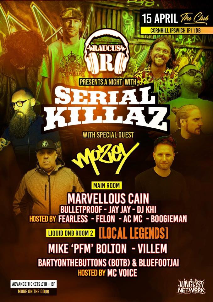Voice_MC's tweet photo. This Friday is lookin nice!
Come kick out ya foot with these dons and urs truly
Tickets here https://t.co/aGgXUr0Lhz
#raucusdnb #dnb #ipswichdnb #drumandbass #serialkillaz #mozey #marvelouscain #pfm #villem #mcfearless #felonmc #acmc #voicemc #bluefootjai https://t.co/BUCdTyH3RY