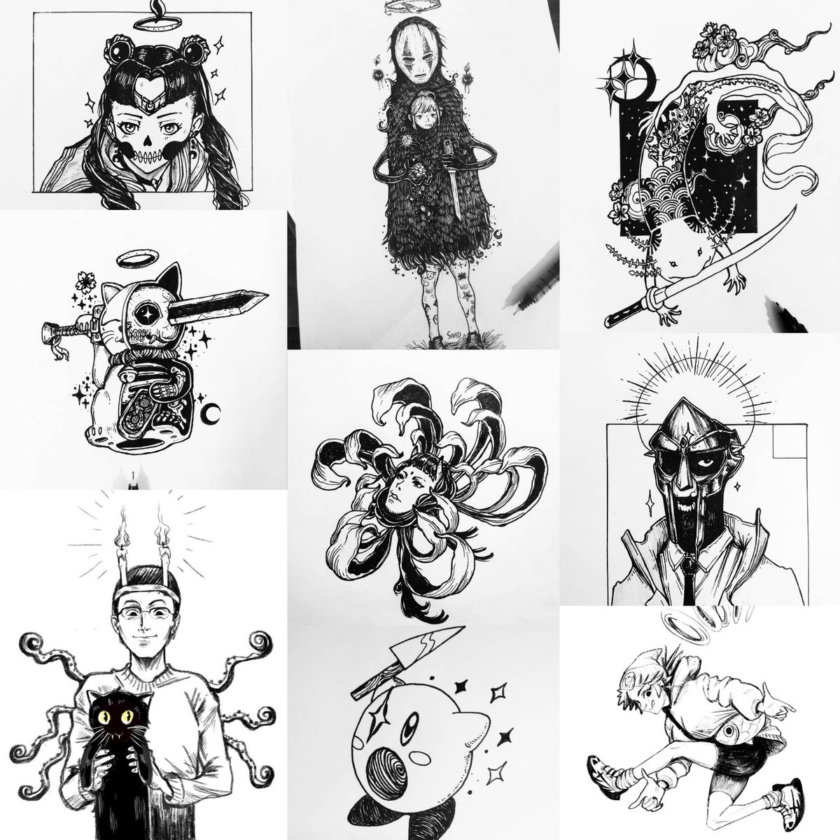 Narusaad's tweet photo. It's #PortfolioDay again 
I'm Saad, I an artist,I do traditional and digital artworks,Idk what would I consider a part of my portfolio but here are my favorites 🤝

https://t.co/5QF3IgJuhM https://t.co/MbOuLwbwCG