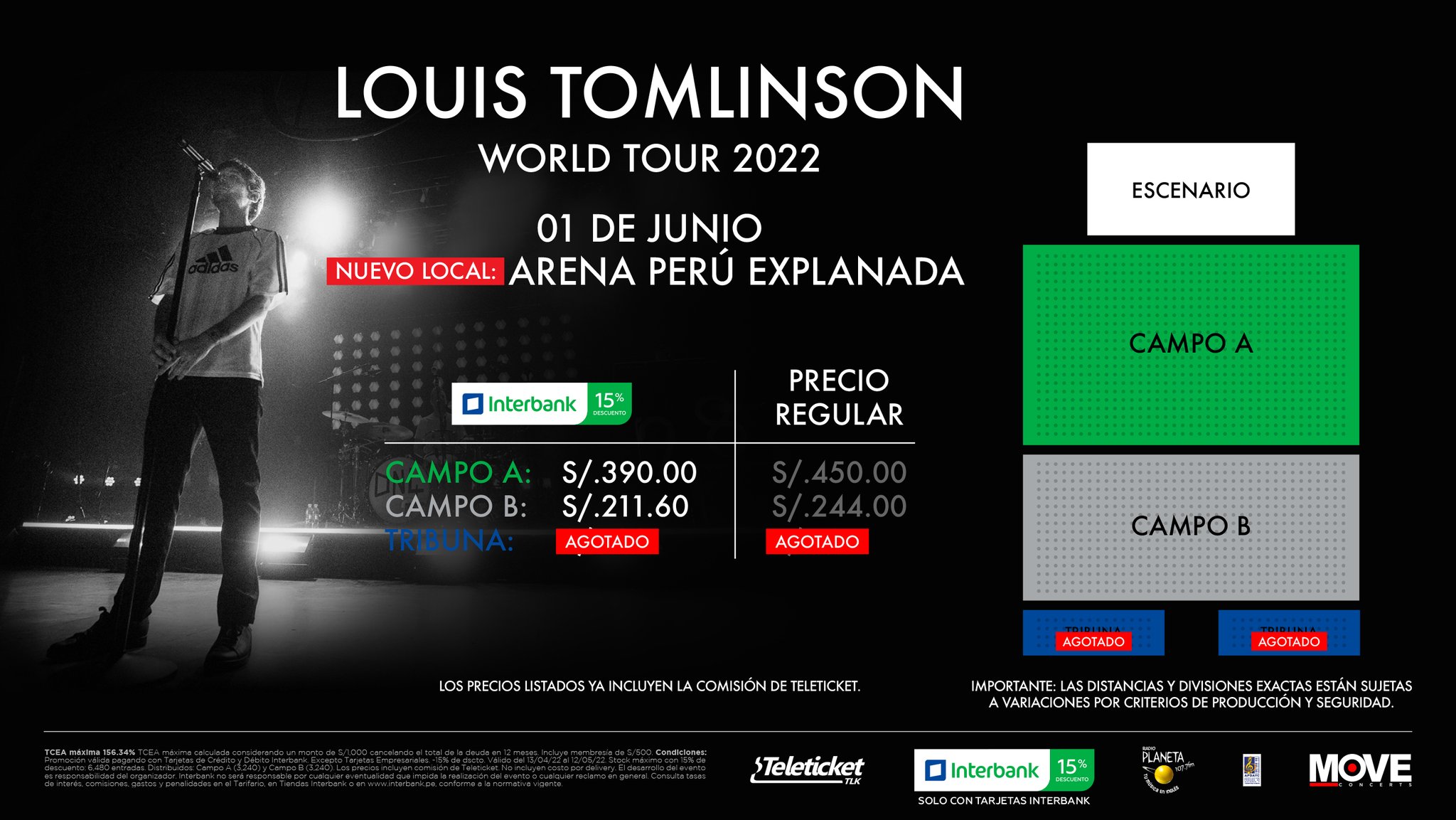 Move Concerts Perú on Twitter "LOUIS TOMLINSON en Lima ¡Nuevo Local