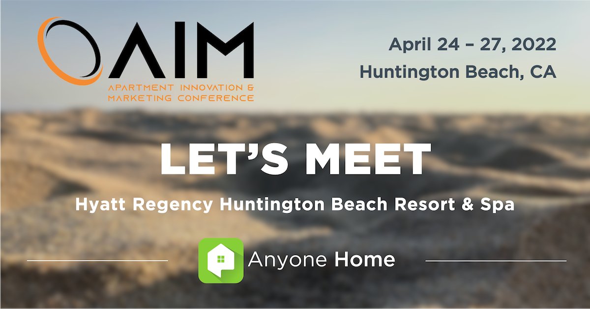 AnyoneHomeInc's tweet photo. The @AIM_Conference is coming up and we're excited to see you there! 

#AIMconf #multifamily #propertymanagement #huntingtonbeach https://t.co/hSe4cbxyjG