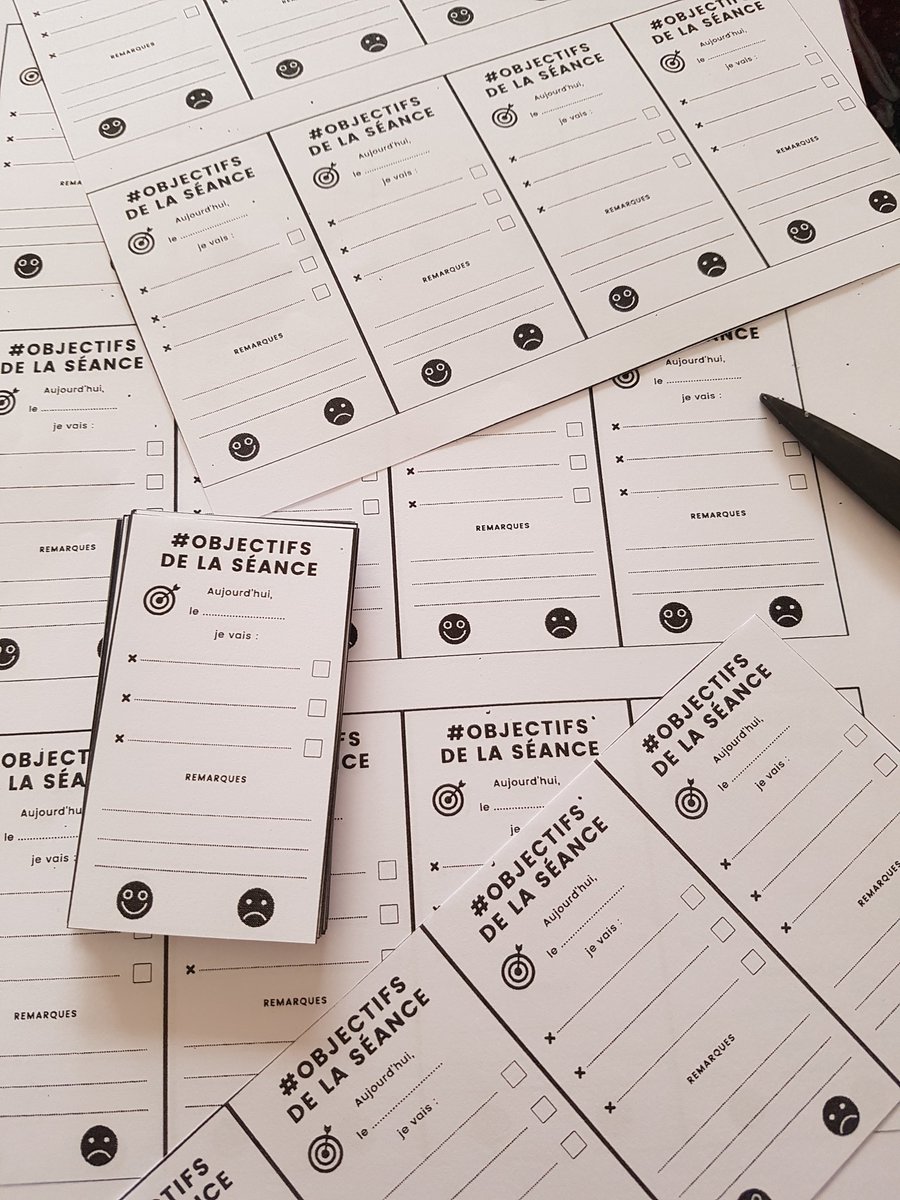 CarolineMeyerHG's tweet photo. Permettre à certains élèves de visualiser des objectifs précis, sur une séance, à la hauteur de leur capacité et de leur état d'esprit. Remotiver. Redonner confiance. Un petit papier qui change beaucoup de choses. Merci @pibarot_hg 😊 #autonomie https://t.co/27yYSsRSH7