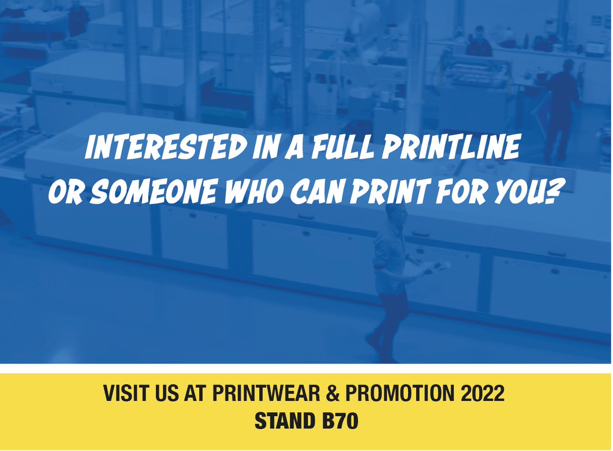 Transfer Printing Solutions (@transferprintuk) on Twitter photo <a href="/TransferPrintUK/">Transfer Printing Solutions</a> <a href="/globalprintsUK/">GlobalPrintSolutions</a>
Global Print Solutions. Calling all #textileprinters #tshirtprinters #designers #illustrators #promotionalmerchandise We’re exhibiting at
<a href="/PandPLive/">P&P LIVE!</a> Come visit stand B70, 24-26 April at the NEC Birmingham!
#workwear #apparel #uniforms #bags <a href="/TransferPrintUK/">Transfer Printing Solutions</a> <a href="/globalprintsUK/">GlobalPrintSolutions</a>
Global Print Solutions. Calling all #textileprinters #tshirtprinters #designers #illustrators #promotionalmerchandise We’re exhibiting at
<a href="/PandPLive/">P&P LIVE!</a> Come visit stand B70, 24-26 April at the NEC Birmingham!
#workwear #apparel #uniforms #bags