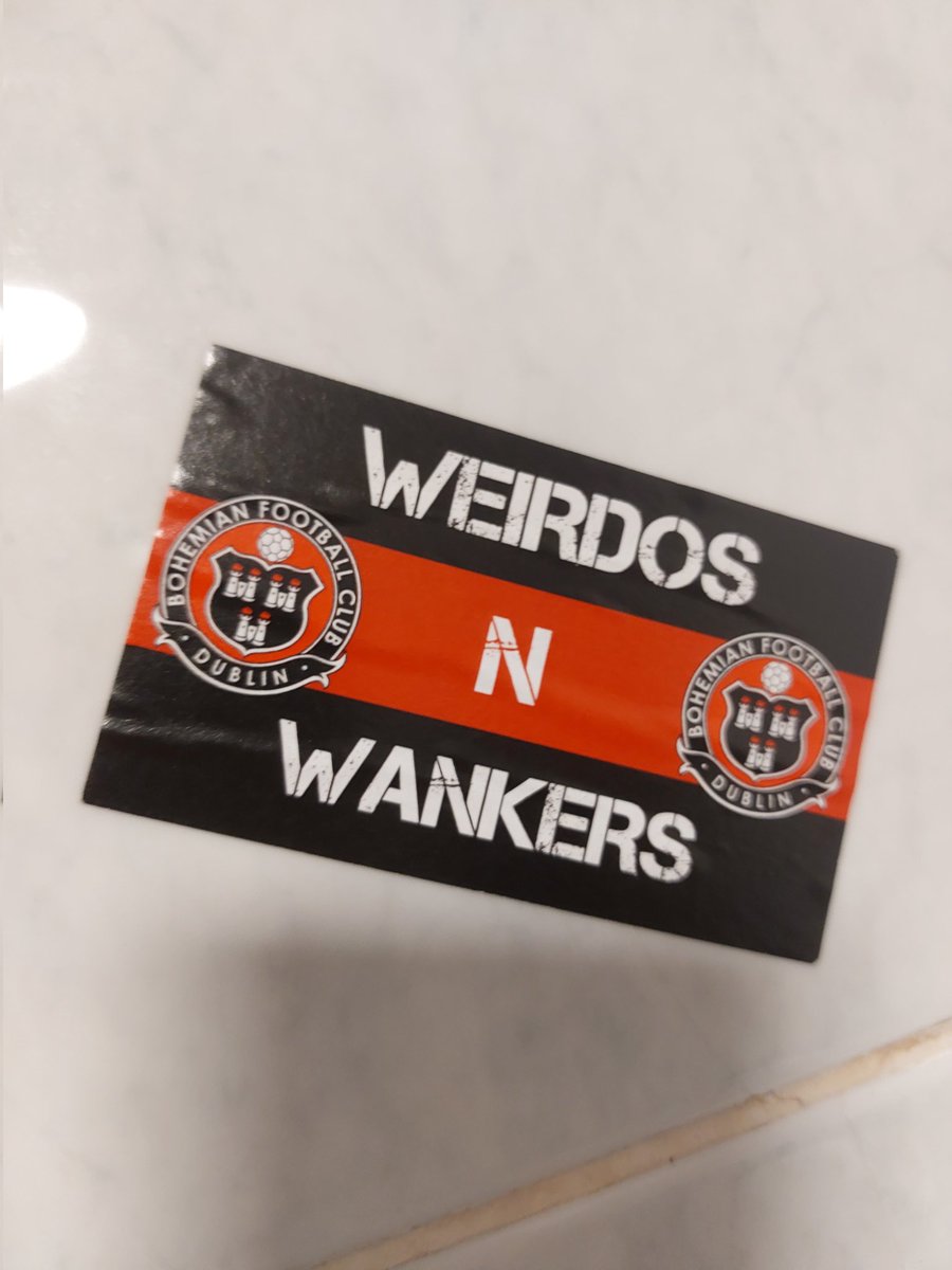"Weirdos N Wankers"

A sticker left behind by fans of Dublin's Bohemian FC.

No hidden meanings or explanations needed here, just a simple acknowledgement that Bohemian fans are very comfortable with what they are.