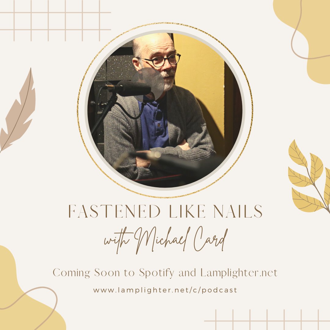 themastersguild's tweet photo. This week on Fastened Like Nails, we have Michael Card in the studio to discuss his class material on the life of Jesus. He calls this series the Biblical Imagination Series. Tune in soon on Spotify or on our website at https://t.co/wCyoL2KsD2 to find out more! https://t.co/95XfAKADzz