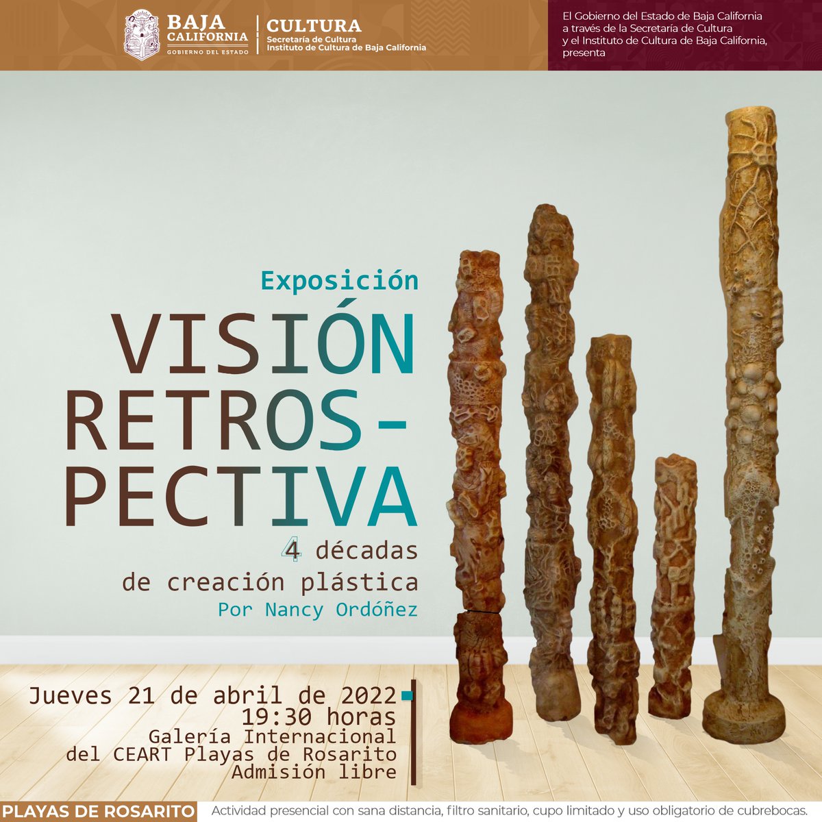 #Exposición Visión Retrospectiva de Nancy Ordóñez en <a href="/CeartRosarito/">CeartRosarito</a> 21 abril