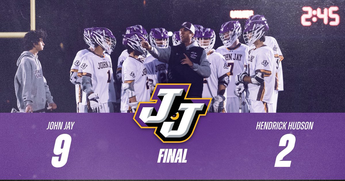 John Jay 9
Hendrick Hudson 2

Kiefer 3g 1a
Duva 2g 2a
N. Savastano 2g
C. Galea 1g 1a
DiChiara 1g
Altneu 1a

D. Savastano 11fo 7gb

Minard 6 saves

<a href="/LoHudLacrosse/">lohud lacrosse</a> <a href="/lohudsports/">lohud sports</a> 

#LTW #LOADTHEWAGON #JJLAX #JOHNJAYWOLVES
