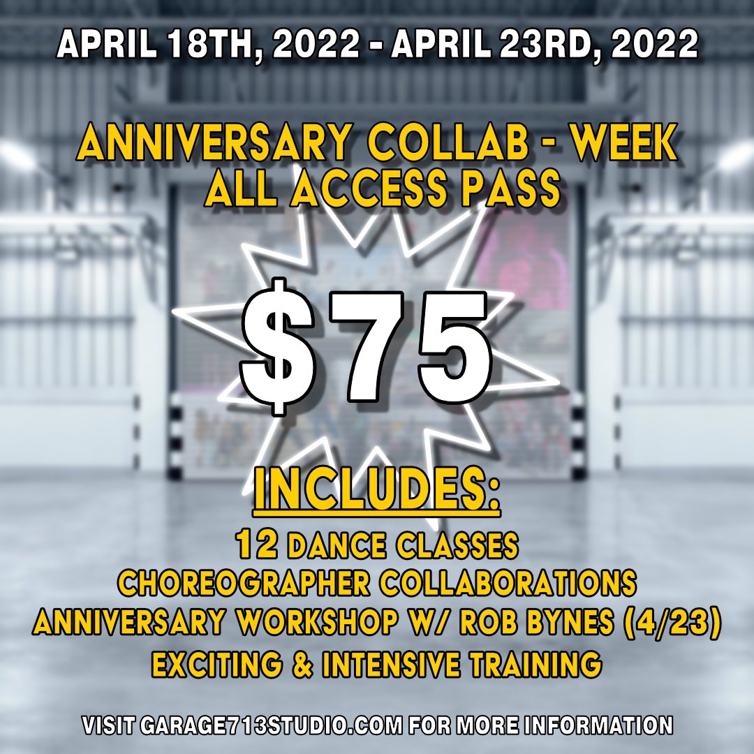 We bring you our Second Round of collaboration classes with our 713 family! The exciting thing about collaborating is you get to see two different mind’s come together to make one masterpiece ✨

Peep this insane line-up! Garage713studio.com