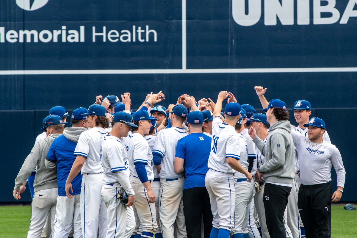 AssumptionUMA's tweet photo. Baseball season is back in Worcester!
The Assumption Greyhounds premiered Polar Park's second season on Saturday, April 9th with an exciting game against conference-rival Stonehill.
#assumptionuniversity #assumptionbaseball https://t.co/bVwLHoTHra