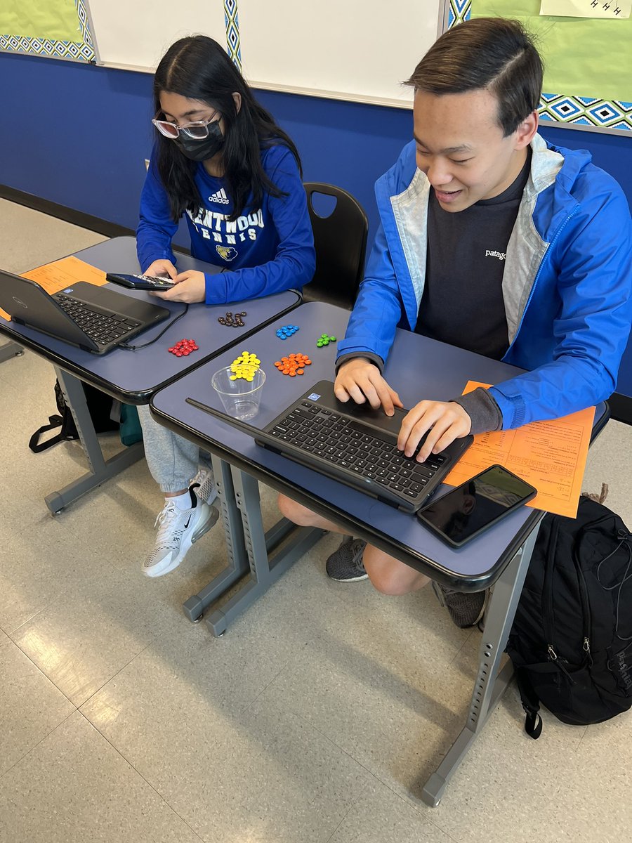 wcsBHSrl's tweet photo. AP Biology is calculating the diversity of ecological communities today using M&amp;Ms https://t.co/4ZQoJwWoxJ
