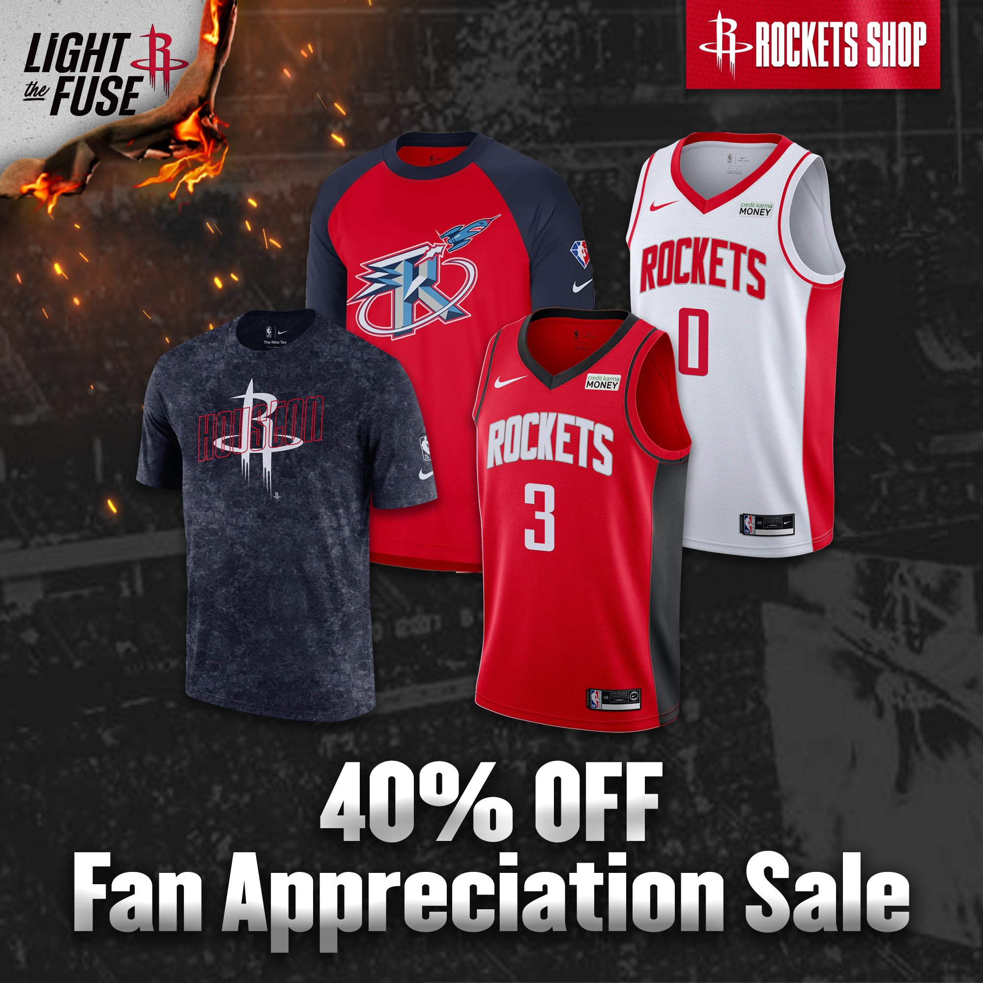 Houston Rockets on X: Don't miss the Fan Appreciation Sale
