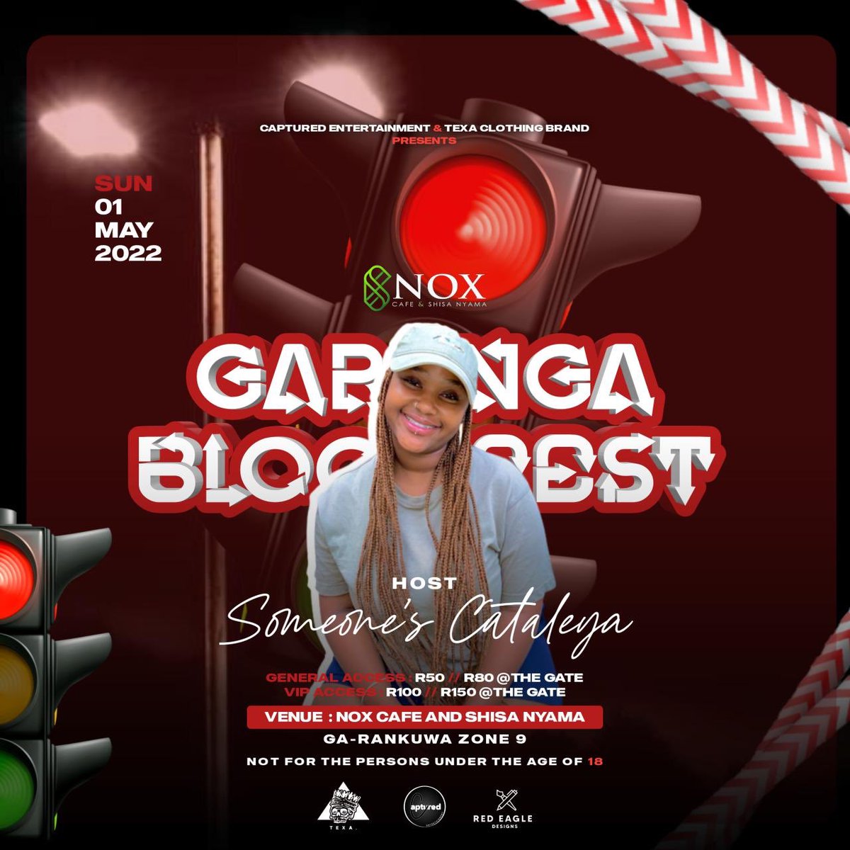 captured_ent's tweet photo. 🚨GARANGA BLOCK FEST🚨

Introducing our first hosts

Mc Nate🚨
Trxgga Mphufane🚨
Someone’s Cataleya🚨

🗓: 1 May 2022
📍: Nox Cafe, Ga-Rankuwa, Zone 9

Line up and more info loading ⌛️

Areyeng, ke game🤞🏾🔥 https://t.co/RqcCLtHXgW
