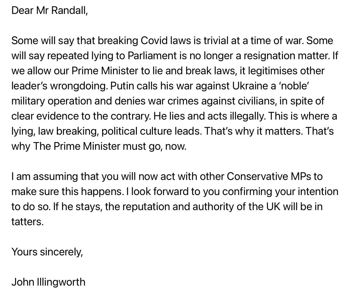 My email to my MP @Tom_Randall #JohnsonOut77