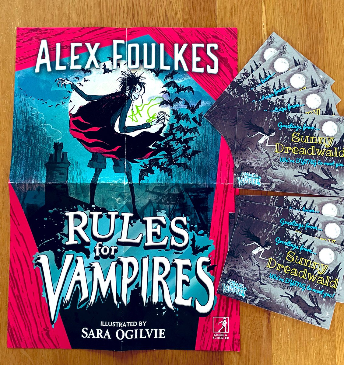 NorthantsCBG's tweet photo. Exciting post from @foulkeswrites! Really pleased to have been selected in your giveaway of #rulesforvampires goodies! We’ll be sharing these with one of our lucky member schools very soon! #memberperks https://t.co/fCAs4ipgYv