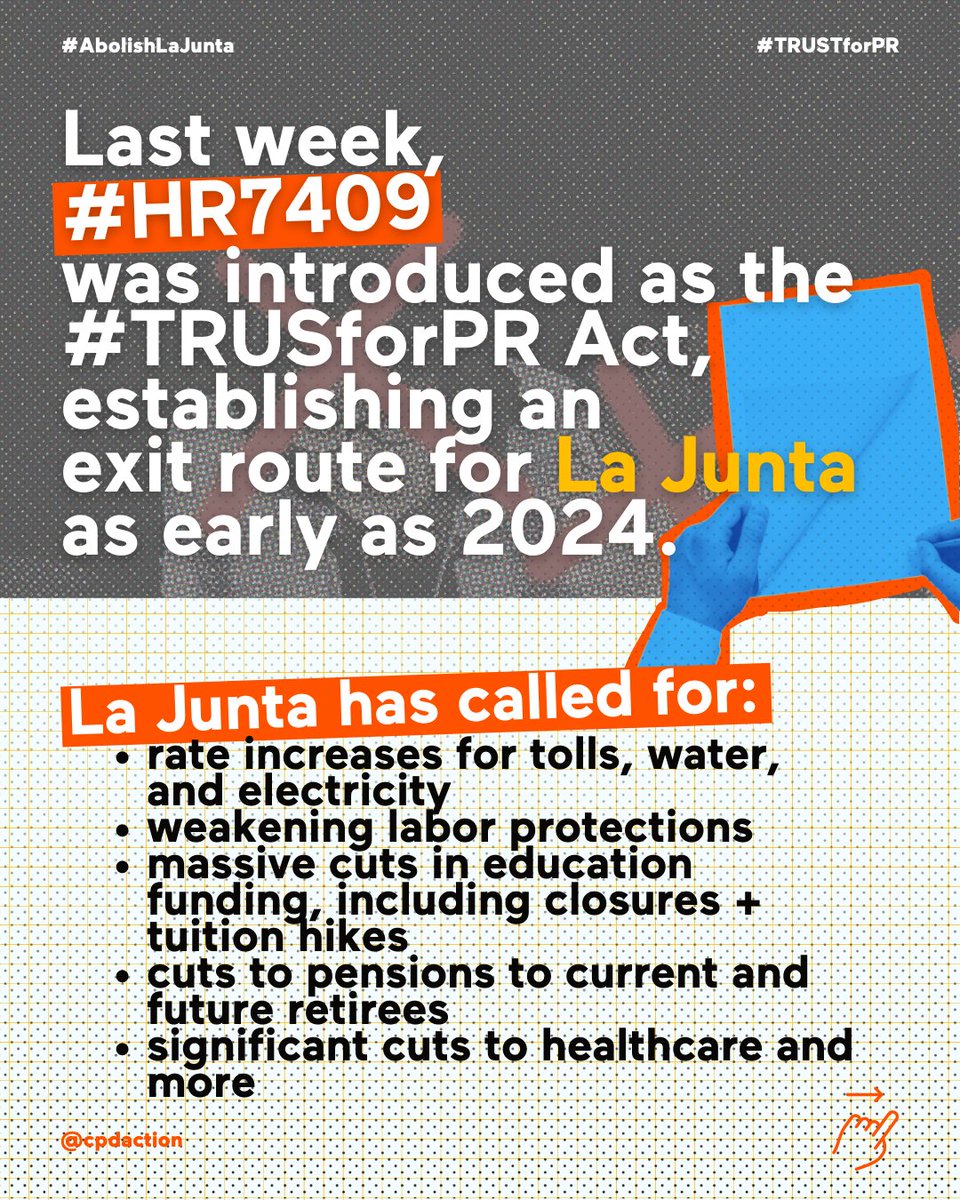 popdemocaction's tweet photo. Last week @RitchieTorres @NydiaVelazquez @RepRaulGrijalva and + took steps to address PROMESA by introducing #HR7409. #TRUSTforPR recognizes that the Board has failed: the people of 🇵🇷 should be the drivers of their own recovery. https://t.co/grM6dxKuzy https://t.co/SYvYCVTI4D