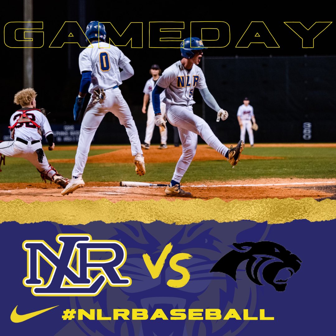 Looking to get a big win over Cabot today! First pitch at 5:00 at Burns Park. Go Cats! #nlrbaseball
