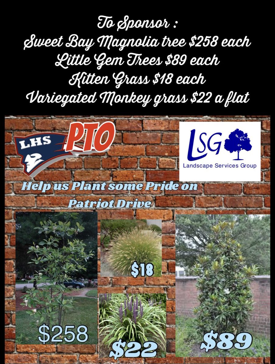 perkins_kris_'s tweet photo. Help us make Patriot Drive look beautiful! Adopt a plant or tree today! #THECOMEBACK #TeamDCS @TheBurgSports @TweetDCS_LHS https://t.co/ya5WVNXbVo