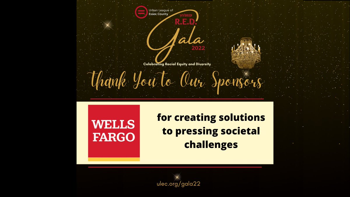 UrbanLeagueEC's tweet photo. TY to our 2022 R.E.D. Gala sponsor @WellsFargo for creating solutions to pressing societal challenges. Visit https://t.co/NQZ8qcBOPc. Join us Thu., 4/21 @ 5pm to celebrate R.E.D. (Racial Equity and Diversity) - https://t.co/rbeizsyodJ. #ULECREDGala22 #ULEC #socialimpact https://t.co/KxnWJeOtXb