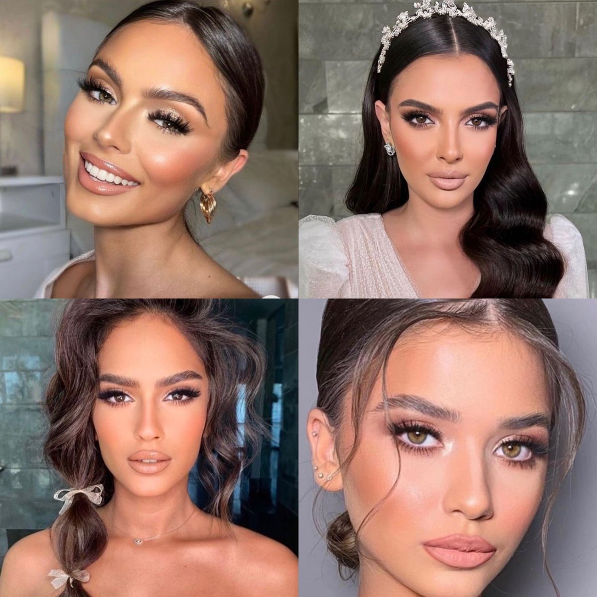 davincibridal's tweet photo. check out these bridal makeup looks! We are in LOVE 😍 https://t.co/oWJQ9mygKT