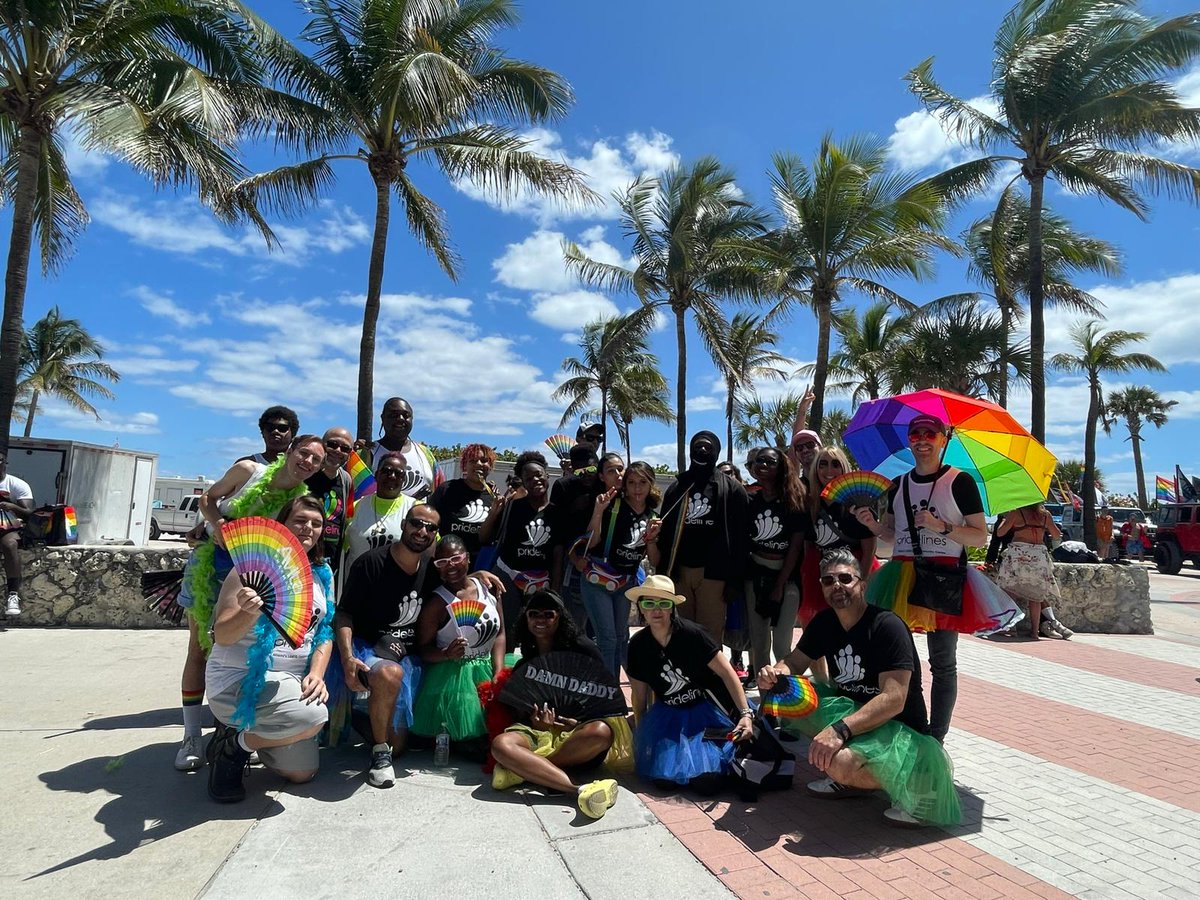 MiamiBridge's tweet image. We had an amazing time! A special thanks to @Pridelines and FOO Society in supporting our Miami Bridge Youth with their first Pride experience! They had a blast!