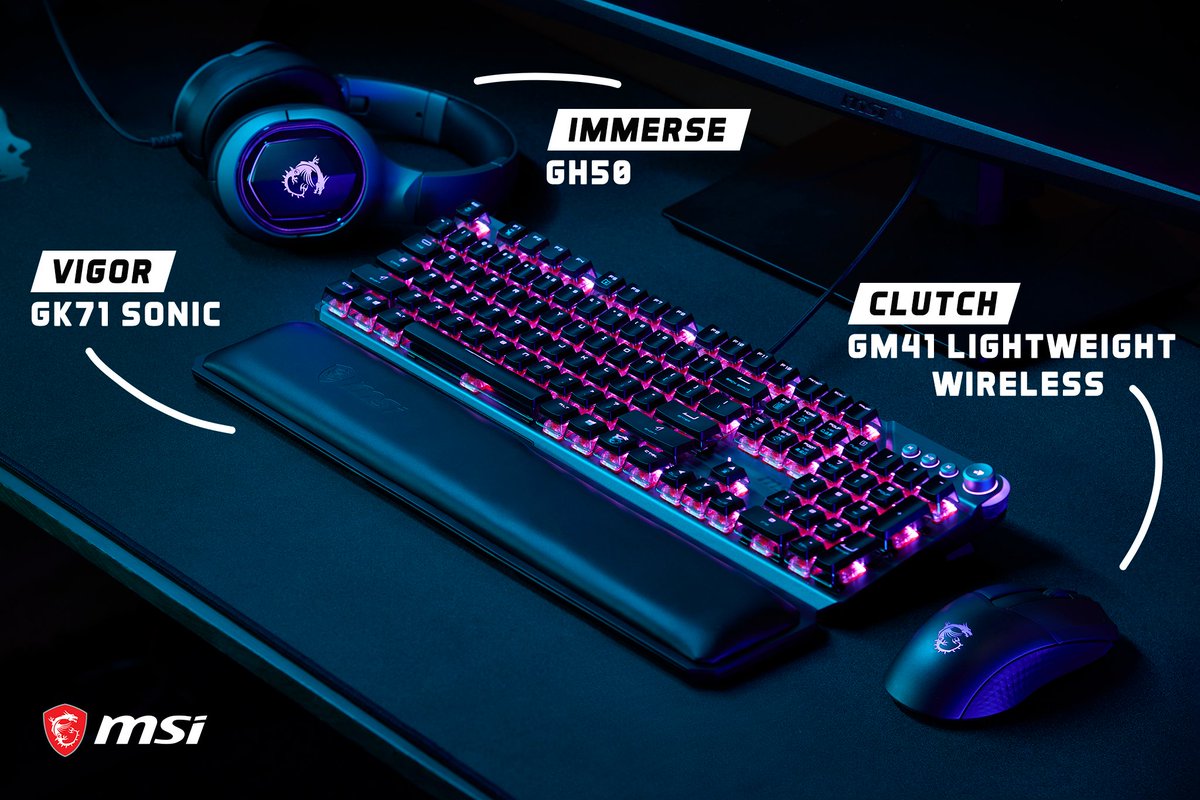 Dutch streamer with a minimum of 200 followers? Register on Adshot.io/access , link your Twitch channel and you can apply to a campaign proposal by MSI that offers the following MSI gaming set!