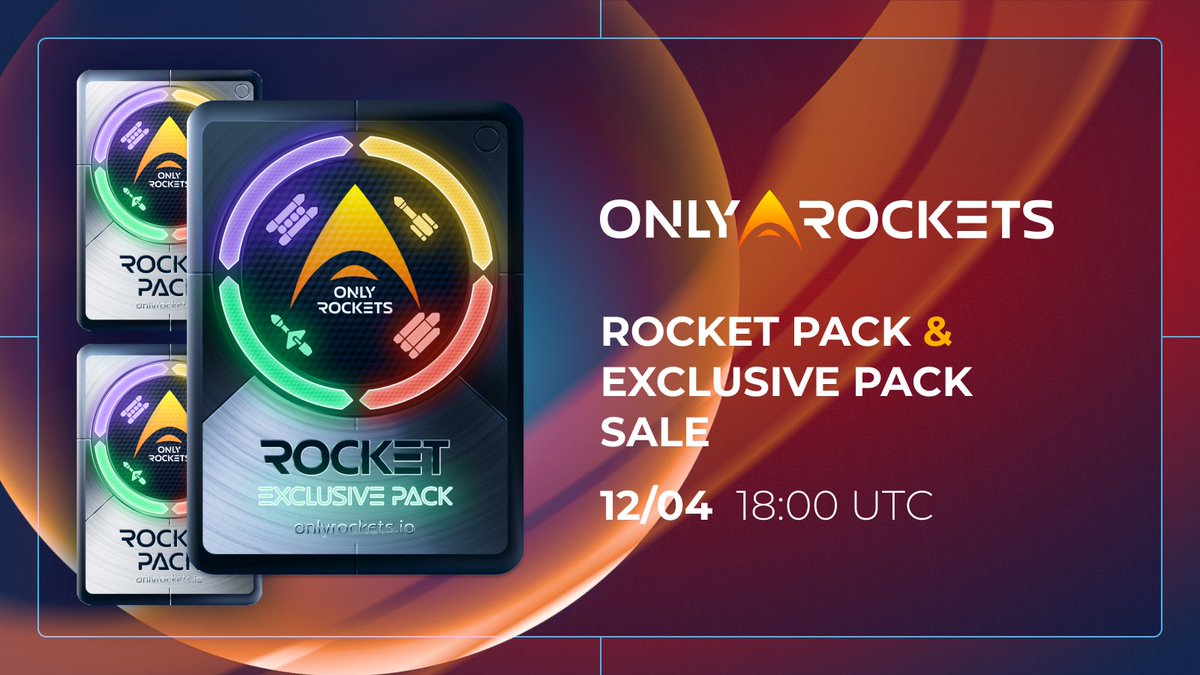 OnlyRocketsio's tweet image. Celebrating the first human in space anniversary date today and going with the first OnlyRockets Pack Sale tonight!

12th of April 18:00 UTC

Public sale for rockets packs and private drop for exclusive packs.

Official link: tinyurl.com/onlyrockets1

#Play2earnGame #NFTdrops