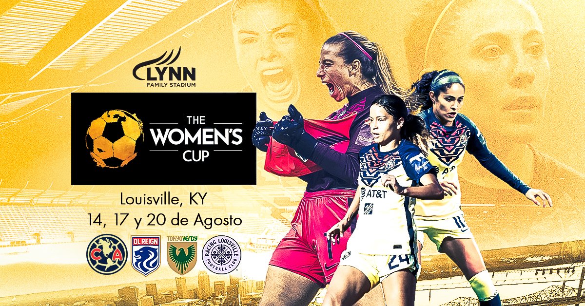 AmericaFemenil's tweet photo. 🇲🇽🦅 América se une a @thewomenscup con equipos de EU, Inglaterra, Japón y España. 🇺🇸🏴󠁧󠁢󠁥󠁮󠁧󠁿🇯🇵🇪🇸
Toda una semana de futbol de clase mundial en Louisville 🇺🇸 
#EstoEsAmérica #ÁguilasPorElMundo https://t.co/Z0HbQRzRds