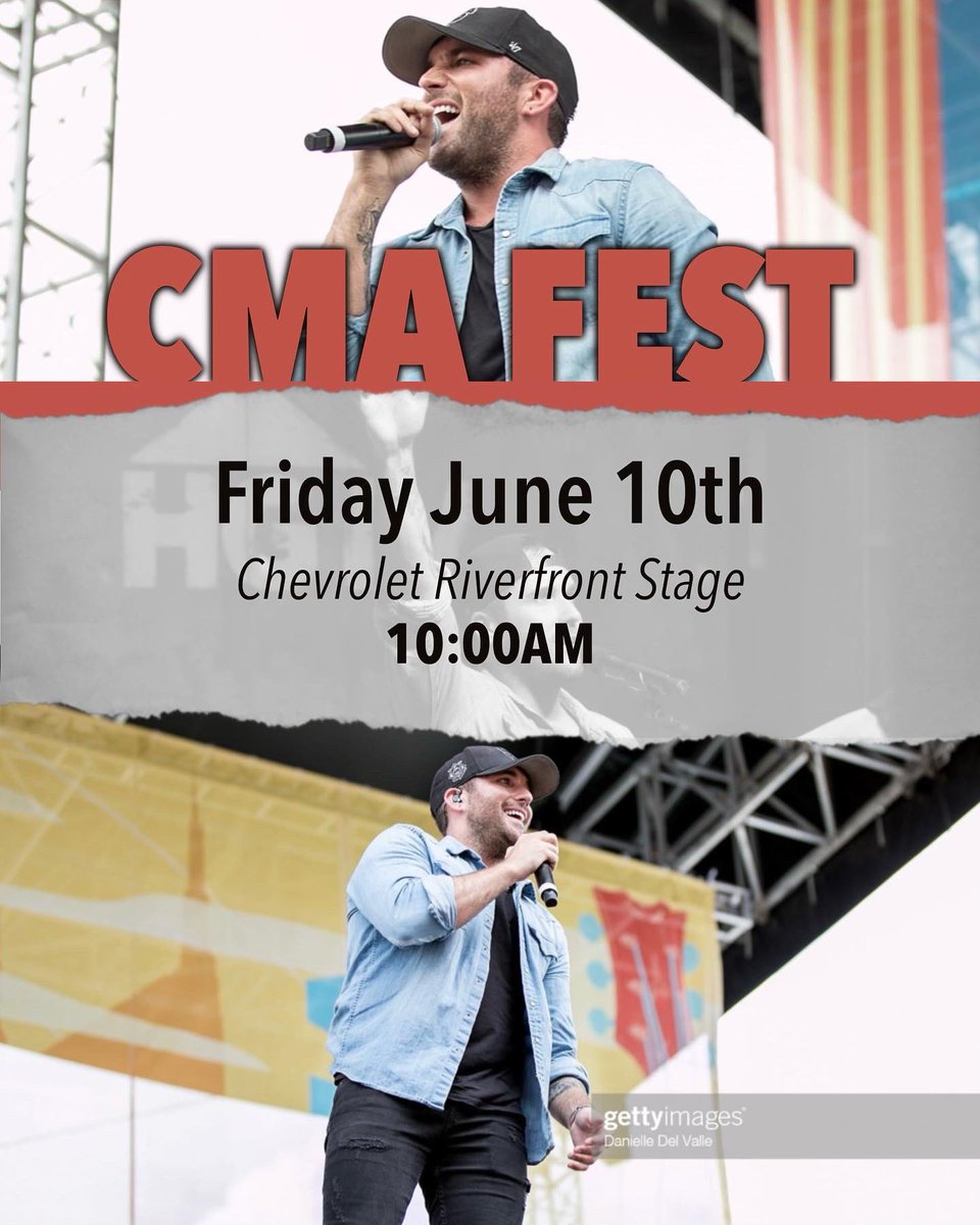 TheTRich_Life's tweet photo. CMA Fest is back in 2022! Line up was announced today and @TylerRichMusic will be playing the Riverfront stage Friday June 10th at 10 am! Who will be there? Let us know and when you are getting to town! We are working on something fun you won’t want to miss #tylerrich https://t.co/hMOgfKJzga