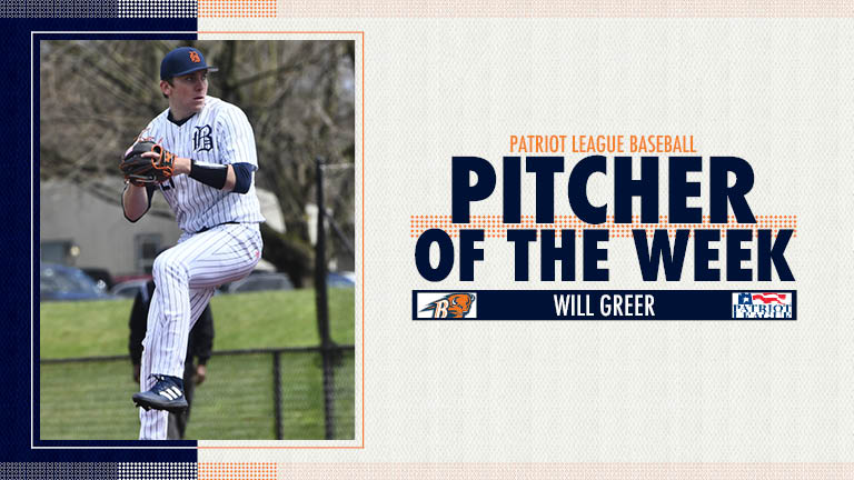 Bucknell_BB's tweet photo. Congrats to Will Greer, who earned his second @PatriotLeague Pitcher of the Week honor!
More: https://t.co/XE3YqkkvgG
#rayBucknell https://t.co/JIkP8mY38v