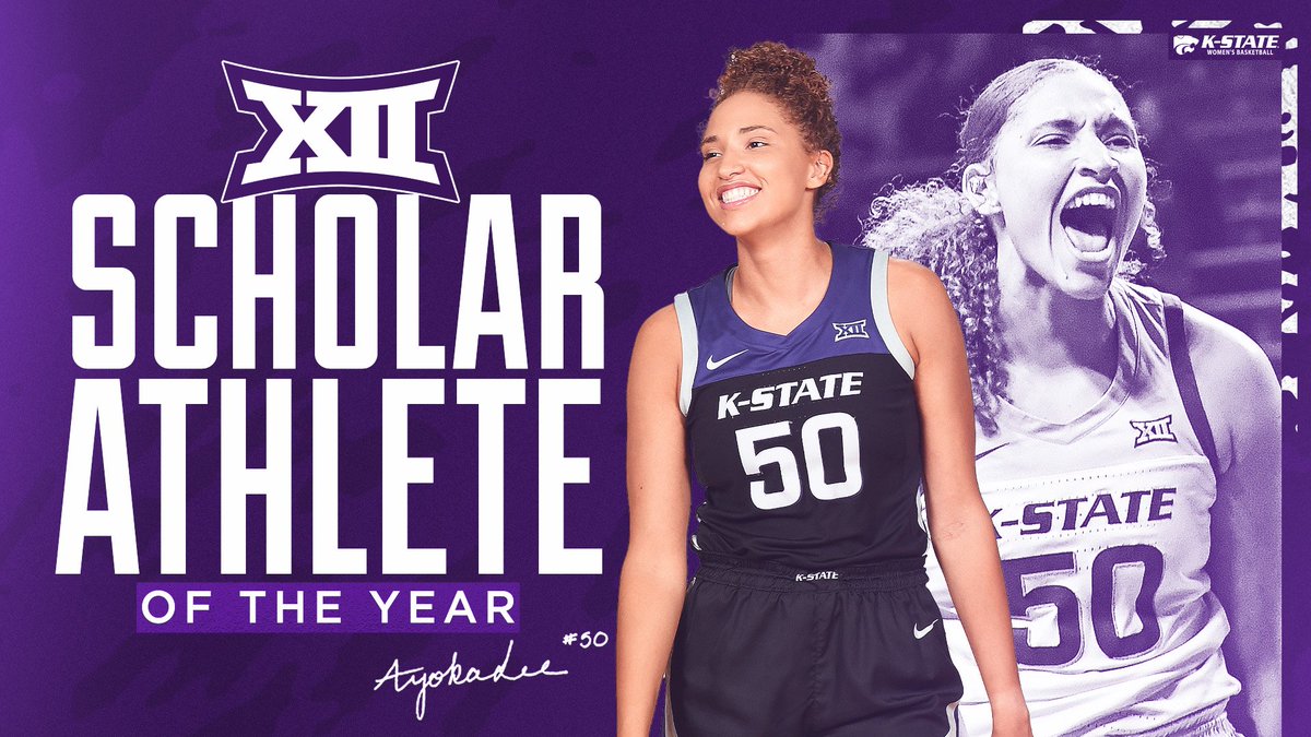 Congrats to <a href="/Yokie50/">Ayoka Lee</a>!

#KStateWBB has earned 6 of the 10 <a href="/Big12Conference/">Big 12 Conference</a> WBB Scholar-Athlete of the Year Awards:

2013 - <a href="/Britt_Chamb/">Brittany Chambers</a>
2016 - <a href="/coachkindred24/">Kindred Orpin (Wesemann)</a>
2018 - <a href="/ShaelynMartin50/">Shaelyn Martin Floyd</a>
2019 - <a href="/pqwill11/">Peyton Williams</a>
2020 - <a href="/pqwill11/">Peyton Williams</a>
2022 - Ayoka Lee

📝 - k-st.at/37eqri7