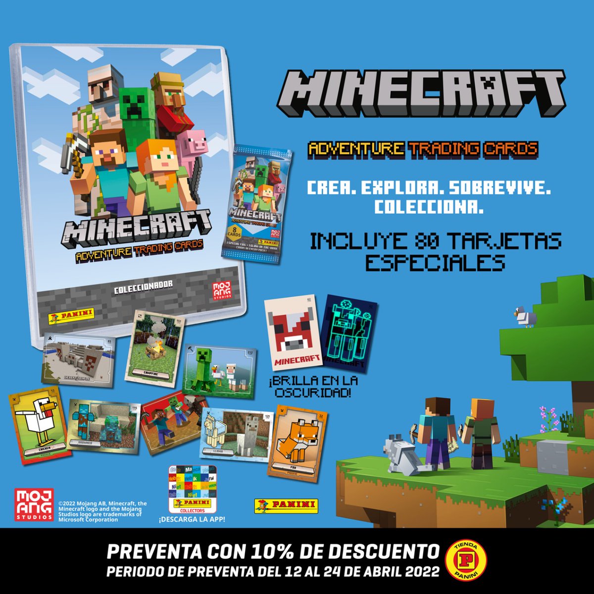 PaniniPDelSol's tweet photo. Nueva Preventa❗

¡Aprovecha esta oportunidad y asegura la nueva Colección Minecraft Adventure Trading Cards en nuestra #TiendaPaniniPlazaDelSol con el 10% de descuento! 🏃

Del 12 al 24 de abril! 📆

#TiendasPanini #Minecraft https://t.co/O4bXeQtKwR