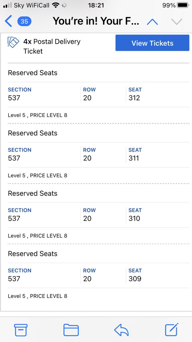 leechappy74's tweet photo. Selling X4 tickets for Tyson Fury v Dillian Whyte on 23rd April 2022 @ Wembley, London. £150 per ticket. Can sell 2X separately if needed. Please message if interested. #FuryWhyte #tysonfury #wembley https://t.co/QgaiHflslL