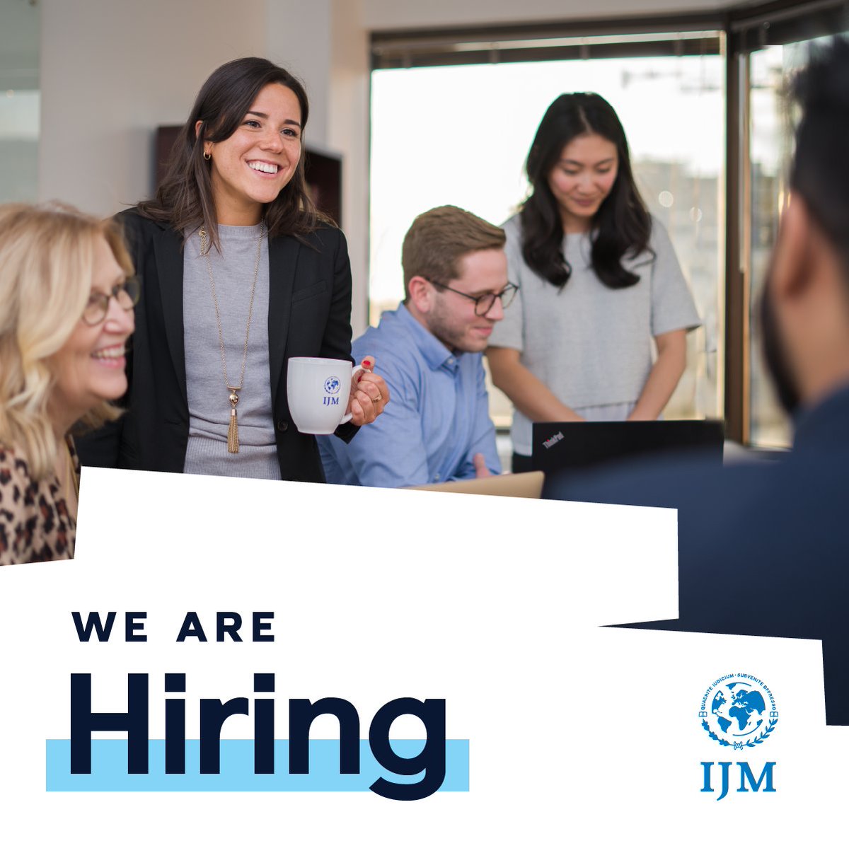 We're #hiring! Join a growing, dynamic team passionate about ending slavery and violence, and making justice for people in poverty unstoppable. Go to ijm.org/careers to see current openings!