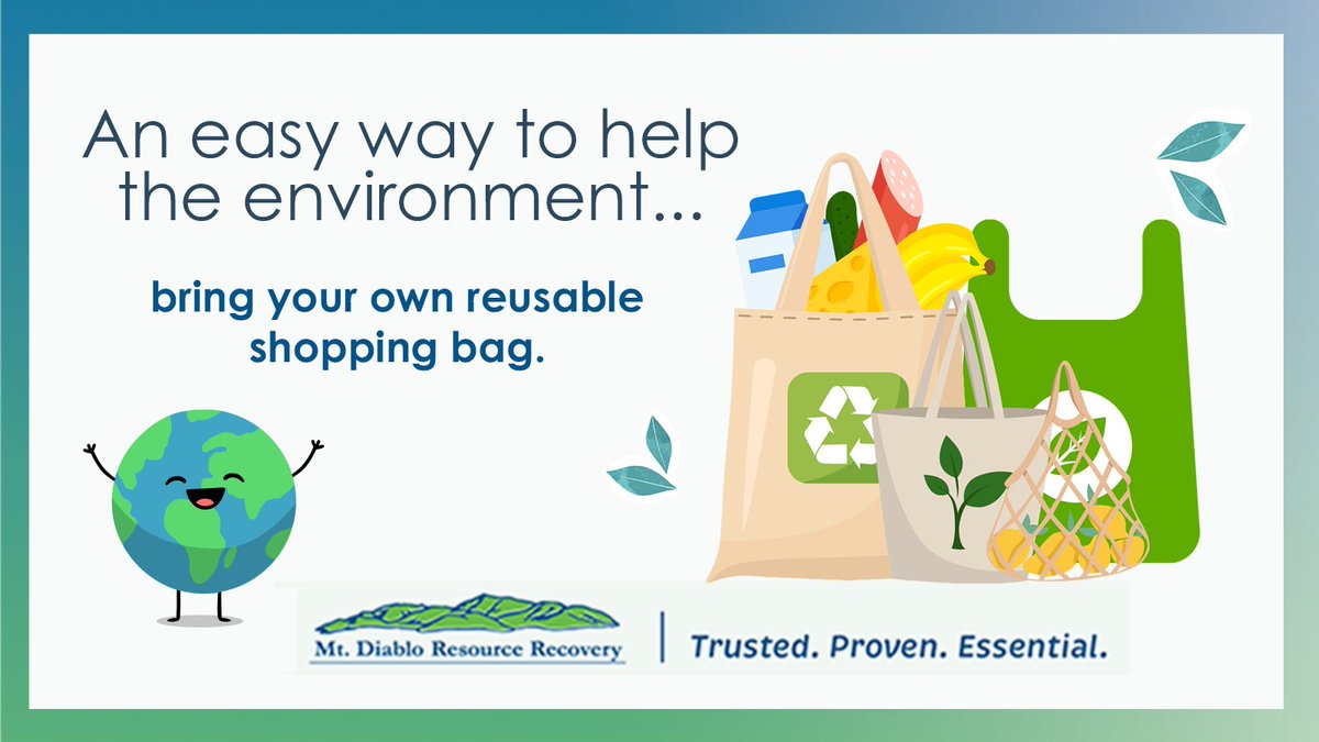 mtdiabloresrec's tweet image. Bringing your own reusable bags shopping is an excellent way to be sustainable in style! 🛍✨ Forget those boring paper or plastic bags and show your uniqueness using fashionable reusable bags. #choosetoreuse #notosingleuse