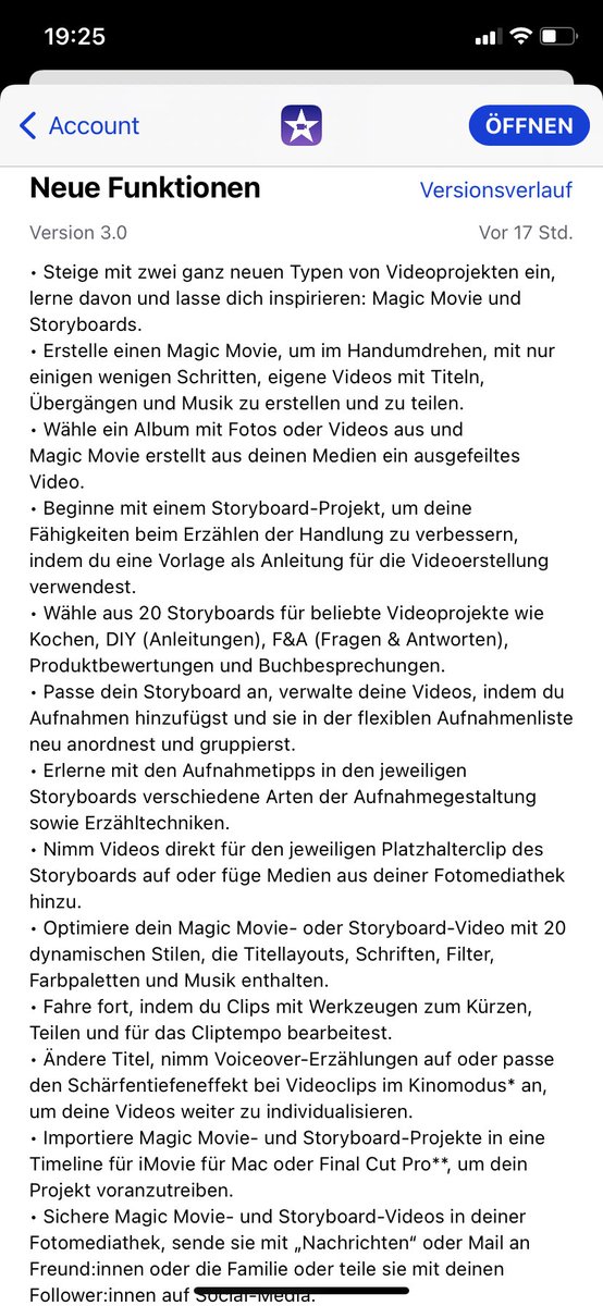 Das nächste Große Update für #iMovie! Neues UI, Magic Movie und Storyboards! Gerade Storyboards sehr spannend für das #twlz #rlpEDU