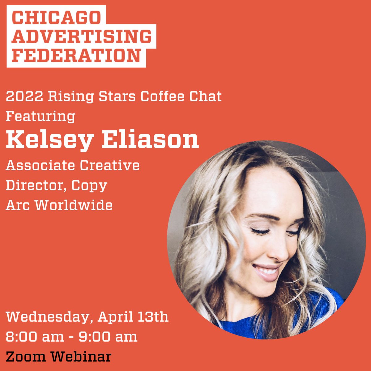 Arc Worldwide (@arcww) on Twitter photo Congrats to Kelsey Eliason for being named a 2022 Rising Star by <a href="/ChicagoAdFed/">Chicago Ad Fed</a>! Apart from developing amazing concepts and copy, Kelsey is a leading advocate for mental health and wellbeing. We’re looking forward to joining her on April 13th. chicagoadfed.org/event/2022-ris… Congrats to Kelsey Eliason for being named a 2022 Rising Star by <a href="/ChicagoAdFed/">Chicago Ad Fed</a>! Apart from developing amazing concepts and copy, Kelsey is a leading advocate for mental health and wellbeing. We’re looking forward to joining her on April 13th. chicagoadfed.org/event/2022-ris…