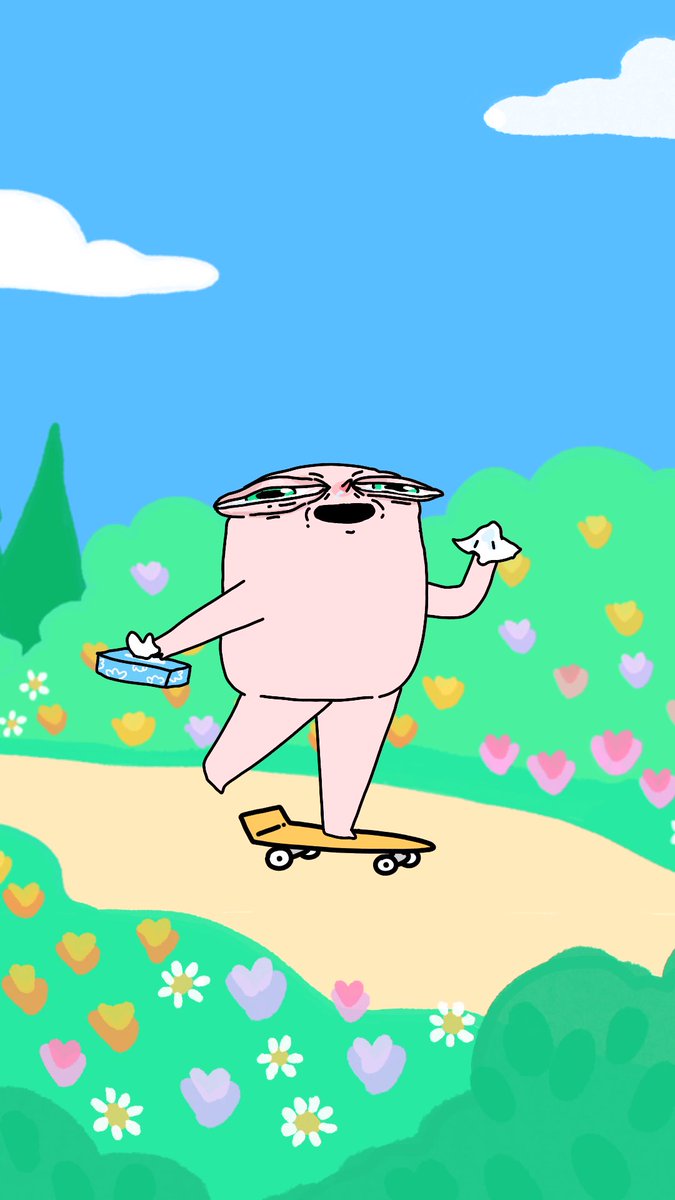 Ketnipz's tweet photo. Wallpaper sniffles bean 🌼🤧 https://t.co/NjDUqKt33R