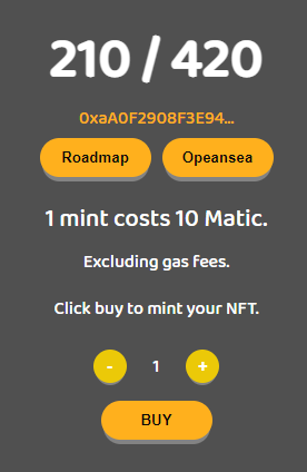 <a href="/BluntBrosNFT/">bluntbros.eth</a> has reached 50% mint!

Reveal in 8 days!

Get yours and join discord 👀
mintbluntbros.netlify.app