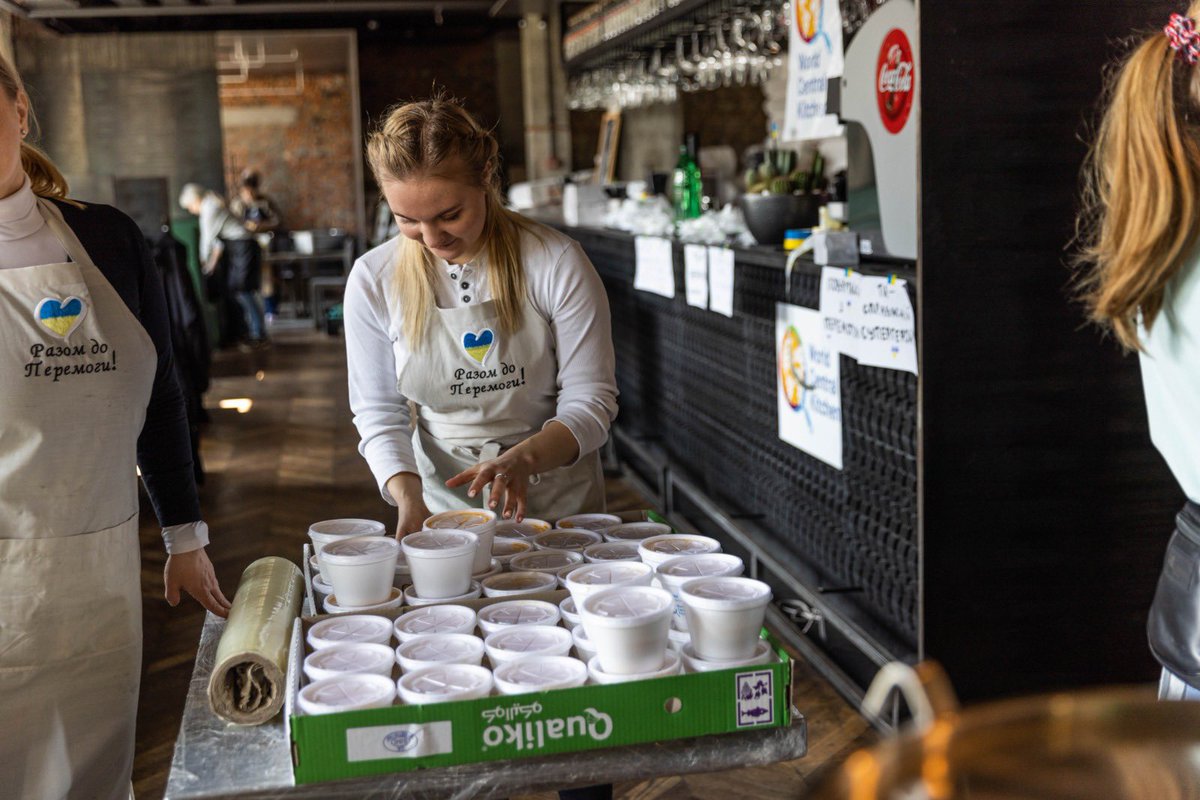 “Before the war, we loved material things. Now we cherish a call from our family, or a peaceful, quiet night—simple things. If you feel safe in your home country, you’re doing well. If your family is alive, call them, just because you can.” 

Anastasiia volunteers w/ WCK in Kyiv.