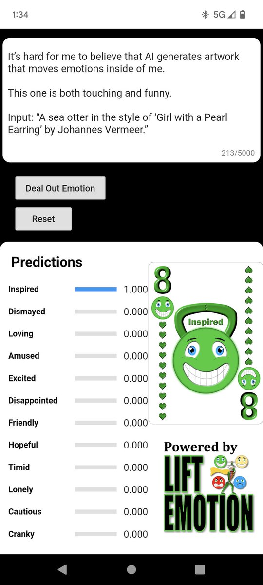 AFFECTxAI's tweet image. Tweet analyzed for the expressed emotion by an Emotion AI model.

#NLP #NLProc #App #Startup #ML #EQ #EmotionAI  #Deeplearning