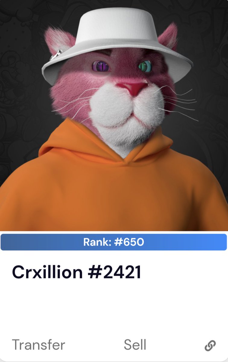 RisiCups's tweet photo. I bought my first Crxillion! I'm super happy with it and I loooove the eyes 😍!! Rank 650 too 🔥🔥🔥 @CrxillionClub #cro #Crofam #Cronos #CronosNFT #CronosProject #NFTCommunity #NFT #NFTGANG https://t.co/djmRuthLqc