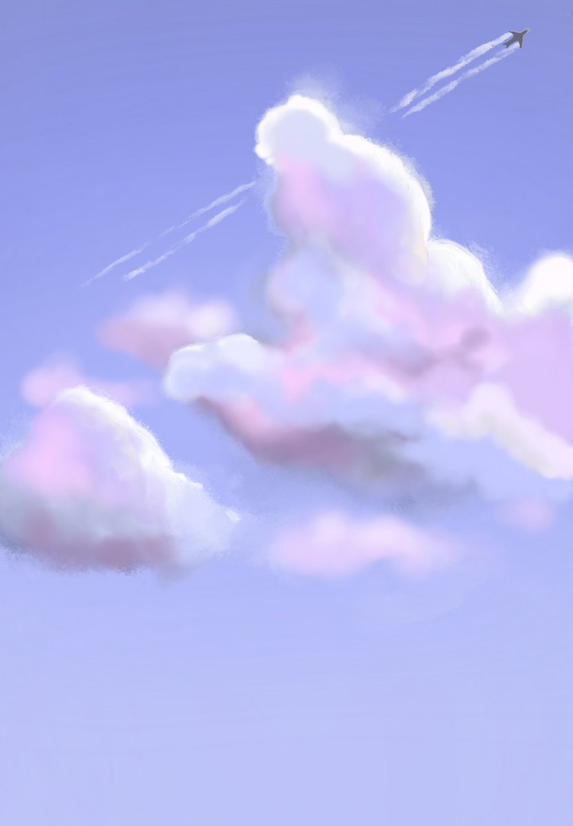 Decided to draw clouds today.  Surprised by the variety of colors that work with them