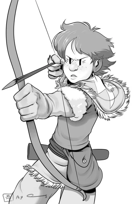One of my favourite OC designs I've ever drawn: an indigenous girl named Sancha. She's for a fantasy adventure comic I've been working on for a few years. 
