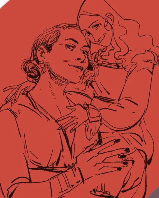 me every single month: okay i think i'm kind of tapped out with maiden x lady d, think i've done all i want
me every single month: what if i did a new full colour illu of them w- 