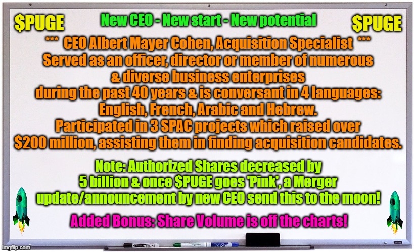 BeastModeActiv7's tweet photo. $PUGE @Pugethecompany ππ
Sometimes in life "A Reset is Needed for Success!"
$PUGE has done just that and is Setting the Stage for a Bright Future:
New CEO, New Vision, New Mission, New Roadmap & well, New Life!
#BargainEntryPrice
#UnlimitedPotential https://t.co/KxucN55OmM