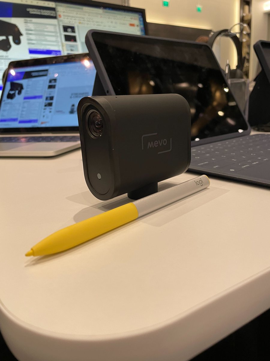 EdTech_K12's tweet photo. We also ran into the @Logitech team, who showed us two new #edtech products: their stylus for #Chromebooks and a #webcam for live streaming video. https://t.co/59Oht9wvDP